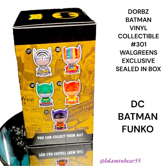 NEW IN SEALED BOX FUNKO DC BATMAN VINYL COLLECTIBLE #301 WALGREENS EXCLUSIVE - Picture 4 of 16